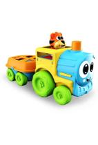 Trenzinho Trem Fofilhotes com Carretinha e Letras Cardoso