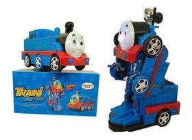 Trenzinho Trem Vira Robô Emite Som E Luzes Brinquedo Train - Toyking