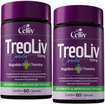 TreoLiv - Magnesio + Treonina cápsulas 700mg - 2 Frascos