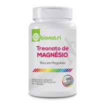 Treonato de magnesio 120 caps 500 mg - bionutri