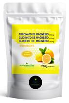 Treonato, Glicinato, Cloreto de Magnésio em Pó Efervescente 200g