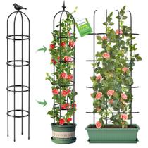 Trepadeira de Jardim MQUPIN 192 cm em Metal Antiferrugem para Plantas Trepadeiras