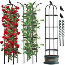 Trepadeira obelisco para jardim CL FUN 190 cm em metal resistente à ferrugem Trepadeira obelisco para jardim CL FUN 190 cm em metal resistente à ferrugem