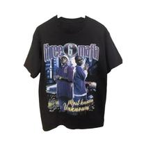 Três 6 Mafia Must Know Camiseta Verão Novo Masculino e Feminino Moda Retro Algodão Manga Curta Top