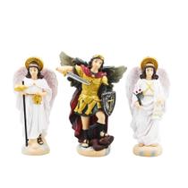Três Arcanjos 10cm - Enfeite Resina Plástica