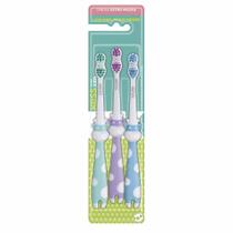 Três Escovas Dentais Kess Infantis Basic Pets
