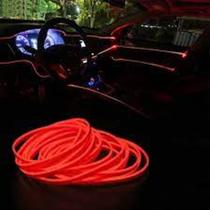 Três unidades fio de led neon em fibra otica para painel de veiculos decoração