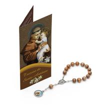 Trezena de Santo Antônio 8mm / corr. madeira - R9307 Trezena de Santo Antônio 8mm / corr. madeira - R9307