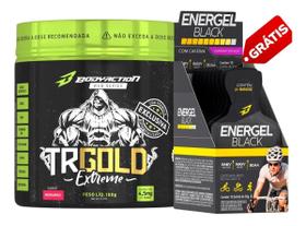 TRGold 100g Ácido Aspártico Zma Lisina Tirosina + Energel Black 10 Sachês Bodyaction