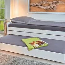 Tri Cama Solteiro em Madeira Maciça Branco Tri Cama Solteiro em Madeira Maciça Branco