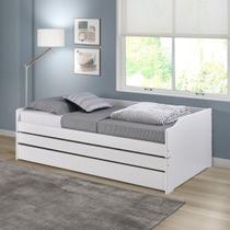 Tri Cama Solteiro em Madeira Maciça Branco Tri Cama Solteiro em Madeira Maciça Branco