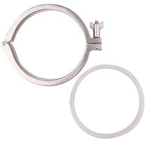 Tri Clamp DERNORD em aço inoxidável 304 de 8 polegadas com junta de silicone