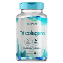 Tri Colagenn Bariátrica Pele Firme e Articulações Fortes! Tipo I, II e Verisol - 500mg 60 caps