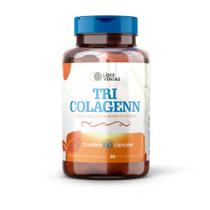 TRI COLAGENNN 500mg - 60 Cápsulas Colágeno Tipo 1, 2 e 3 + Vitamina C Beleza e Articulação