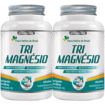 Tri Magnésio 500mg 2 X 60 Cápsulas - Flora Nativa