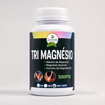 Tri Magnésio - Malato, Quelato e Cloreto PA - 3 Tipos de Magnésio Alta Absorção - 120 Cápsulas Tri Magnésio - Malato, Quelato e Cloreto PA - 3 Tipos de Magnésio Alta Absorção - 120 Cápsulas