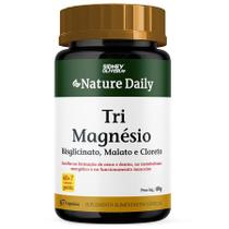 Tri magnesio nature daily 60 capsulas + 7 gratis sidney oliveira original