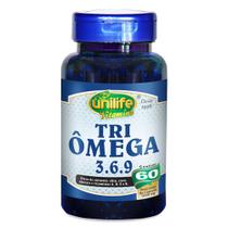 Tri Ômega 3-6-9 1000mg 60 cáps - Unilife Tri Ômega 3-6-9 1000mg 60 cáps - Unilife