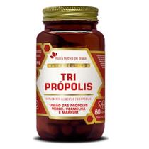 Tri Própolis 500mg 60 Capsulas - União das Própolis Vermelha, Verde e Marrom - Flora Nativa
