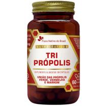 Tri Própolis ( Própolis Vermelha, Verde e Marrom) 60 Cápsulas - Flora Nativa Tri Própolis ( Própolis Vermelha, Verde e Marrom) 60 Cápsulas - Flora Nativa