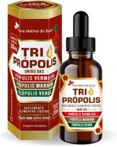Tri Própolis (Verde, Vermelha e Marrom) Em Gotas 20ml Flora Nativa Tri Própolis (Verde, Vermelha e Marrom) Em Gotas 20ml Flora Nativa