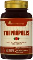 Tri Própolis (Vermelha, Verde e Marrom) 60 Caps de 500mg Flora Nativa do Brasil