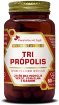 Tri Própolis Vermelha, Verde e Marrom 60 Caps Flora Nativa