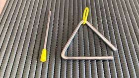 Triangulo 10 cm de metal infantil phx mini