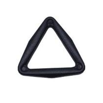 Triangulo 3 cm Castelinho Plástico reforçado Preto
