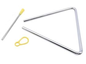 Triangulo Aço Cromado 25cm Tr 25 Liverpool c/Batedor Triangulo Aço Cromado 25cm Tr 25 Liverpool c/Batedor