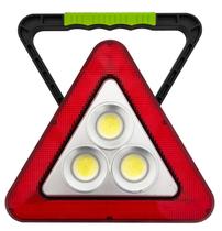 Triangulo Carro Transito Led Luz Iluminação Sinalizador Segurança Lanterna LED Recarregável Painel Solar Alerta Veicular - PlayShop Eletronicos