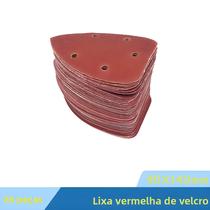 Triângulo De Lixa Vermelha Com Gancho E Laço, 26 Peças, 40-1000 Grãos, Ferramentas Abrasivas