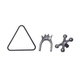 Triângulo de Plástico + Cruzeta de Metal Aluminio + Fancho Ponte Para Sinuca e Bilhar Triângulo de Plástico + Cruzeta de Metal Aluminio + Fancho Ponte Para Sinuca e Bilhar
