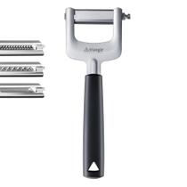 Triângulo Julienne Cutter de 3 peças com 3 lâminas de aço inoxidável