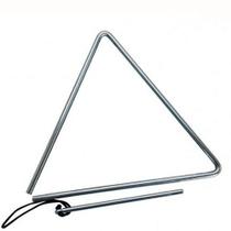 Triangulo musical aço cromado 25cm x 10mm com batedor xote baião forró luau profissional - PHX