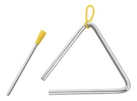 Triângulo Musical Aço Cromado 30cm Liverpool Tr 30+batedor