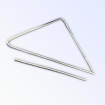 Triangulo musical forro de aço 25 cm cromado torelli