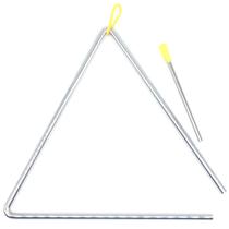 Triangulo musical médio 25 cm com batedor TRG10 - Aço