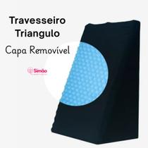 Triangulo Ortopedico Espuma C/ Capa Fioterapia Travesseiro Lombar Almofada Terapeutica 65X45X30 Triangulo Ortopedico Espuma C/ Capa Fioterapia Travesseiro Lombar Almofada Terapeutica 65X45X30