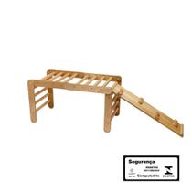Triângulo Pikler articulado com rampa - natural - A Casa da Criança Triângulo Pikler articulado com rampa - natural - A Casa da Criança