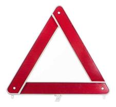 Triangulo Segurança Sinalização Carro Universal Base Branca Triangulo Segurança Sinalização Carro Universal Base Branca
