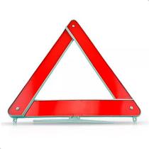 Triângulo segurança sinalização carro universal base branca