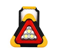 Triangulo Sinalizador Veicular Todos os Carros Luminária Lanterna Strobo Led SOS Segurança Automotivo Balizador Aviso