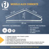 Triângulos Frajola Aço Inox Mod Alex Corrente C/ Baqueta 9,5mm