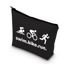 Triathlon Gifts Swim Bike Run Cosméticos Bolsa de Maquiagem Bolsa de Viagem Para Mulheres Triatleta Presente Inspirador Triathlon Lover Gift (natação bicicleta run bl) - BDPWSS