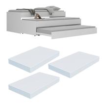 Tricama com Colchão Incluso Multimóveis FG0739 Branco