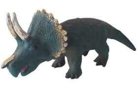 Triceratops De Brinquedo Vinil 37cm Dinossauro Boneco Crianças - DB Play