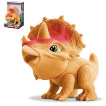 Triceratops Dinossauro Vinil Boneco Infantil Atoxico Menino