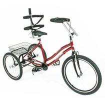 Triciclo adaptado aro 24 - vermelho Triciclo adaptado aro 24 - vermelho