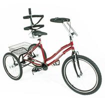 Triciclo adaptado aro 24 - vermelho